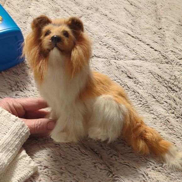 1980 the magic of Lassie lunchbox thermos & realistic fur model - Picture 7 of 9